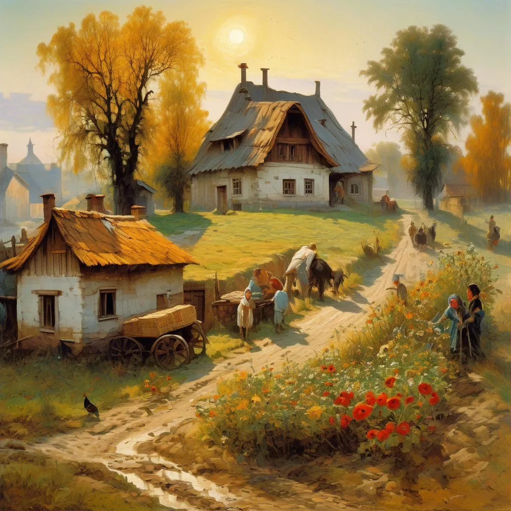 Morning in a Village – Fyodor Vasilyev