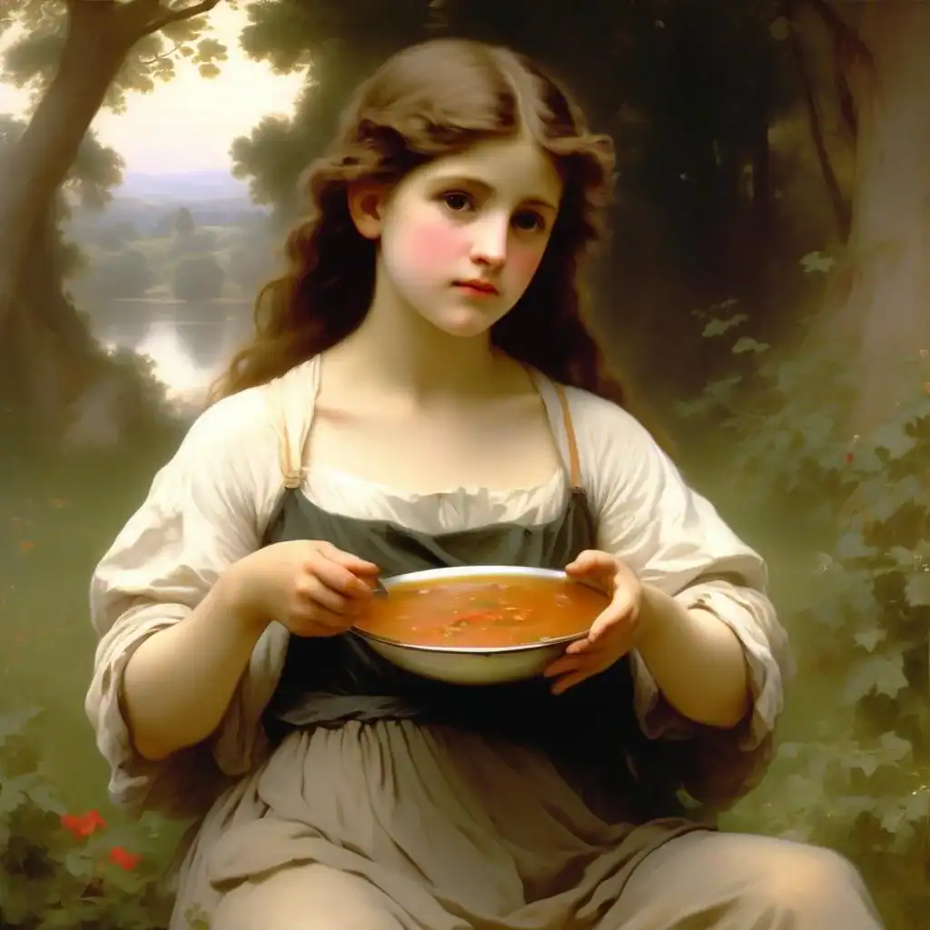 Soup – William-Adolphe Bouguereau
