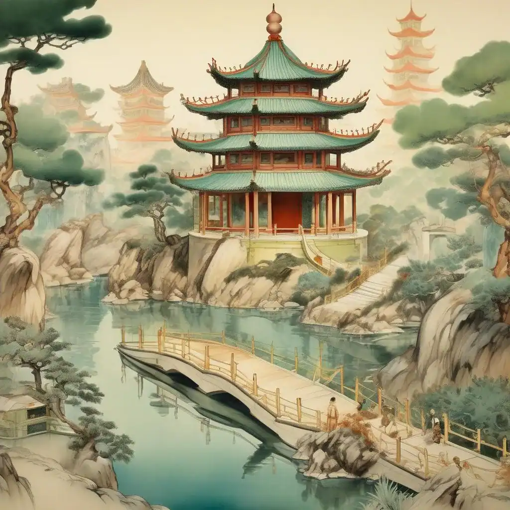 Chinese Pavilion. Jealous – Alexandre Benois